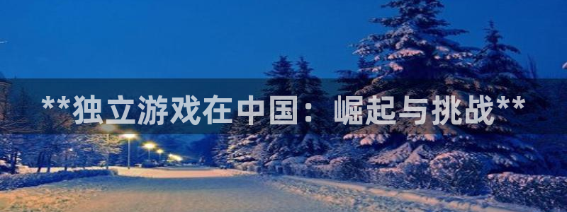 蓝狮在线下载分分彩：**独立游戏在中国：崛起与挑战**