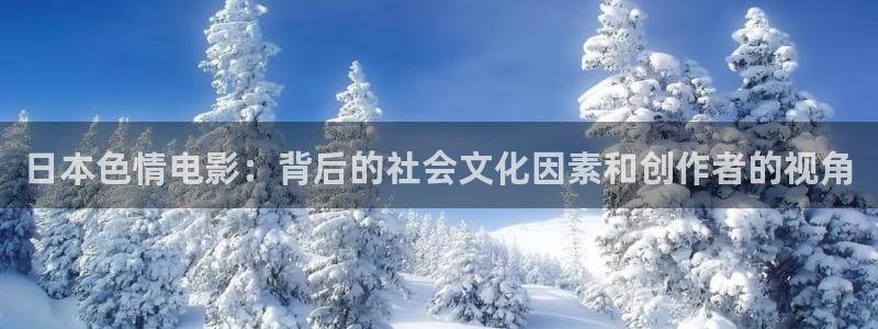 小小影视免费看剧：日本色情电影：背后的社会文化因素和创作者的视角